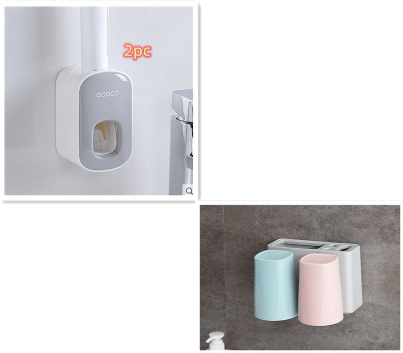 Wandmontierter Zahnpasta-Dispenser