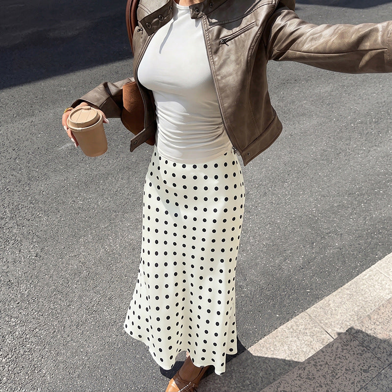 Vintage Polka-Dot Meerjungfrauenrock