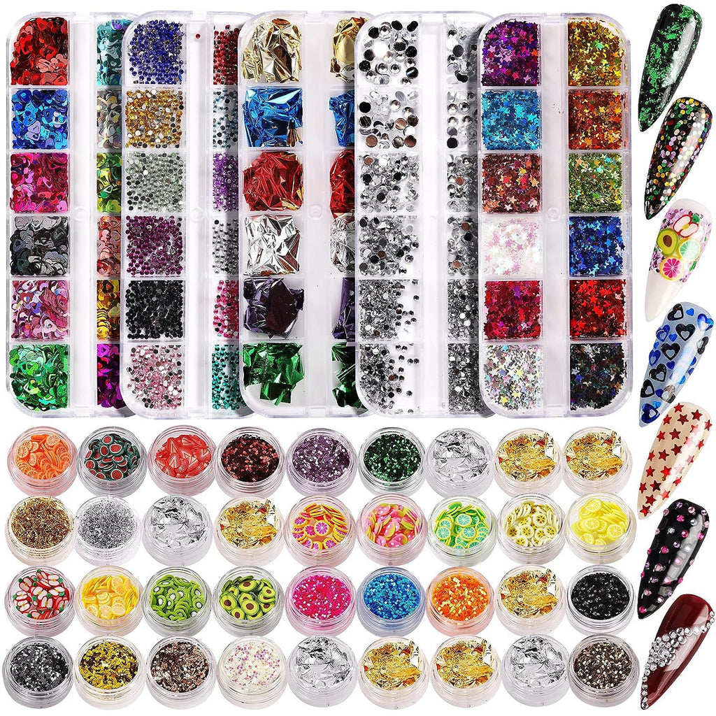 Iridiszierendes Transluzentes Diamantkleber Set
