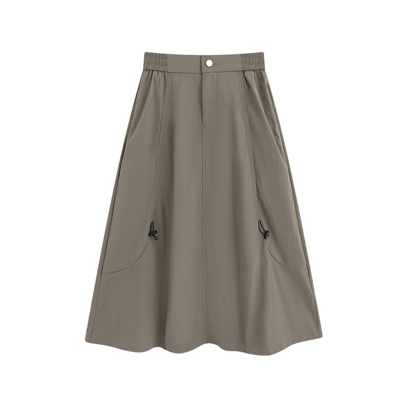 Utility-Maxirock mit Kordelzug für den Sommer – Ansicht 6