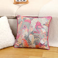 Jacquard Kissenhülle in Rosarot
