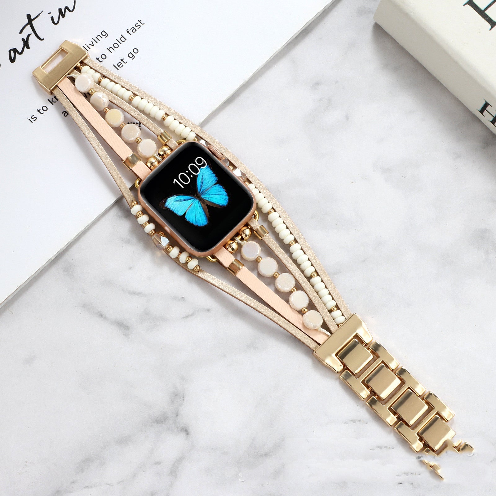 Life Tree Lederarmband für Apple Watch