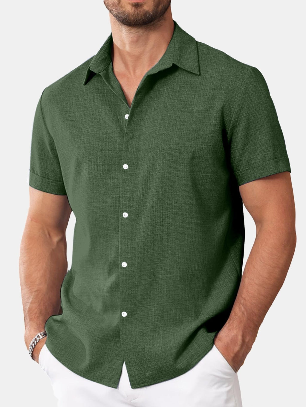 Herren Kurzarmhemd mit Print