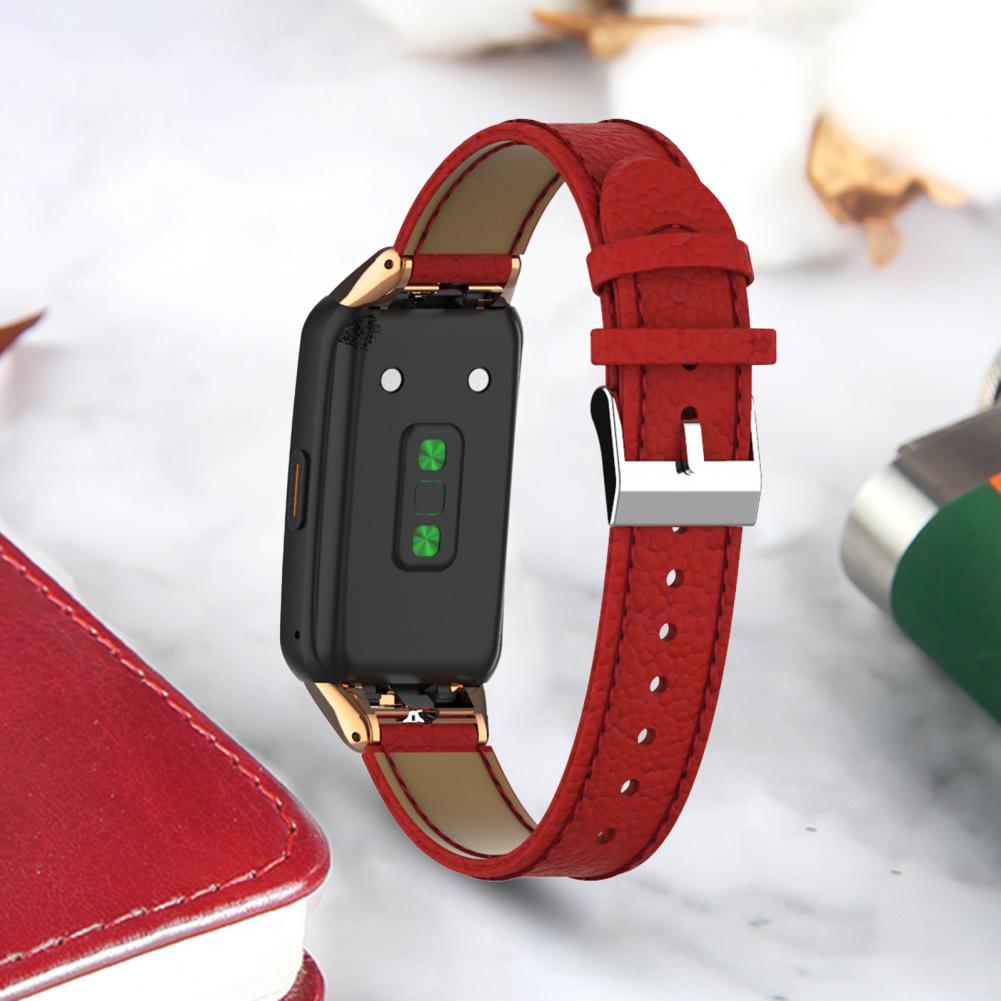 Lederarmband mit Litschi-Muster – Bild 9 | LuxeStyle