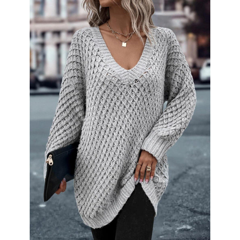 Legerer Pullover mit extra-langen Ärmeln – Ansicht 6