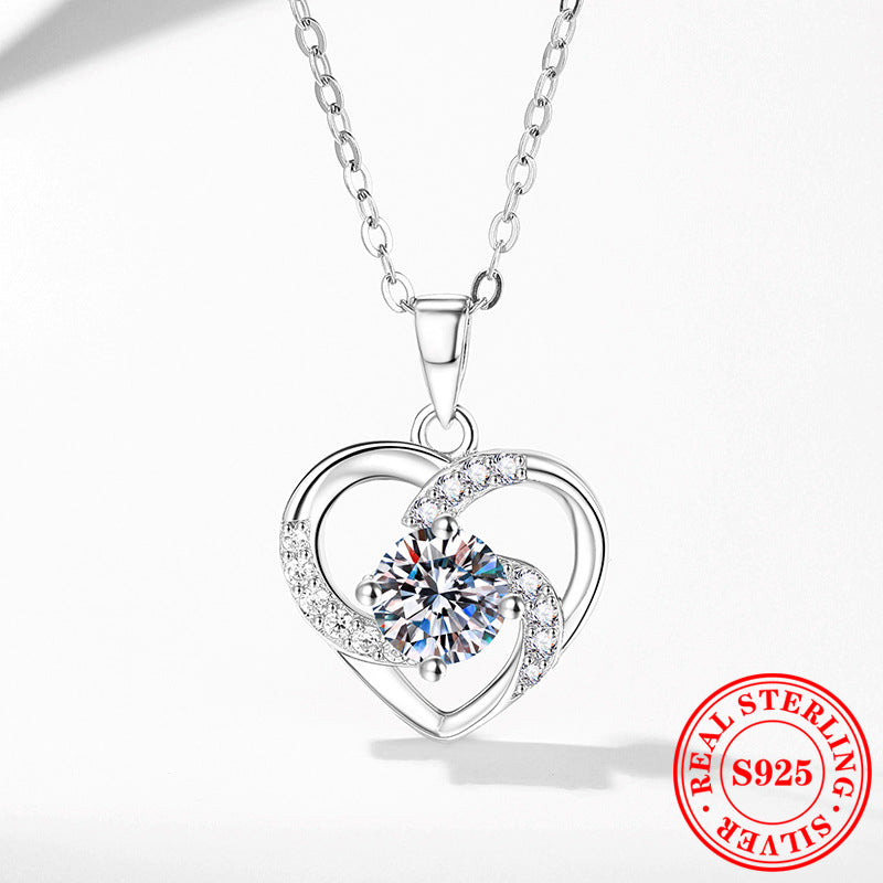 S925 Silber-Halskette «Eternal» mit Herz-Anhänger – LuxeStyle