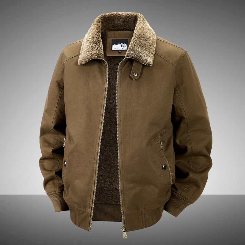 Fleecegefütterte Baumwolljacke für Herren – Bild 6 | LuxeStyle