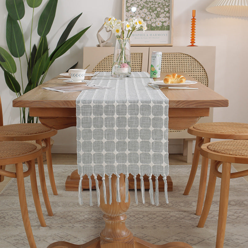Tischläufer Baumwolle-Leinen, Modern Minimalistisch – Bild 5 | LuxeStyle