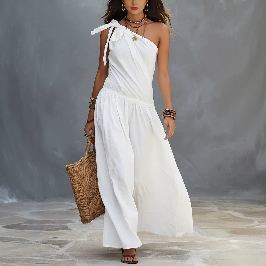 Damen Off-Shoulder A-Linien-Kleid – Bild 13 | LuxeStyle
