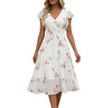 Elegantes Chiffonkleid mit Blumenprint – Bild 1 | LuxeStyle