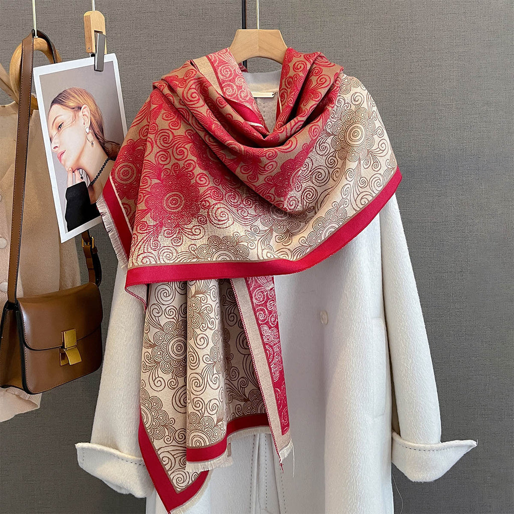 Patchwork Halstuch mit Vintage-Print – Bild 11 | LuxeStyle