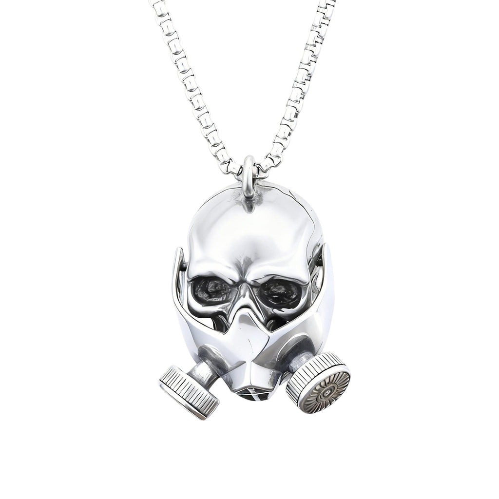 Retro Totenkopf Gasmasken-Anhänger – Bild 1 | LuxeStyle