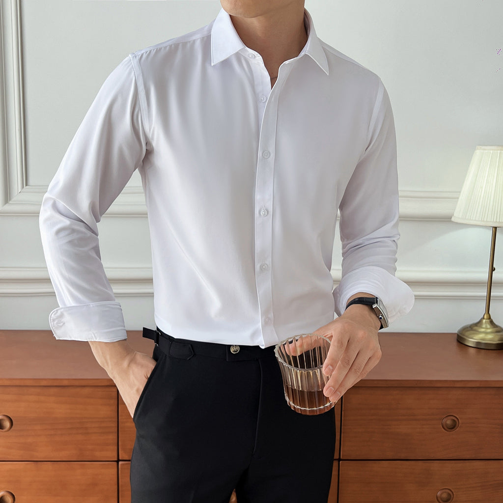 Business Hemd langarm, schmal geschnitten – Bild 10 | LuxeStyle
