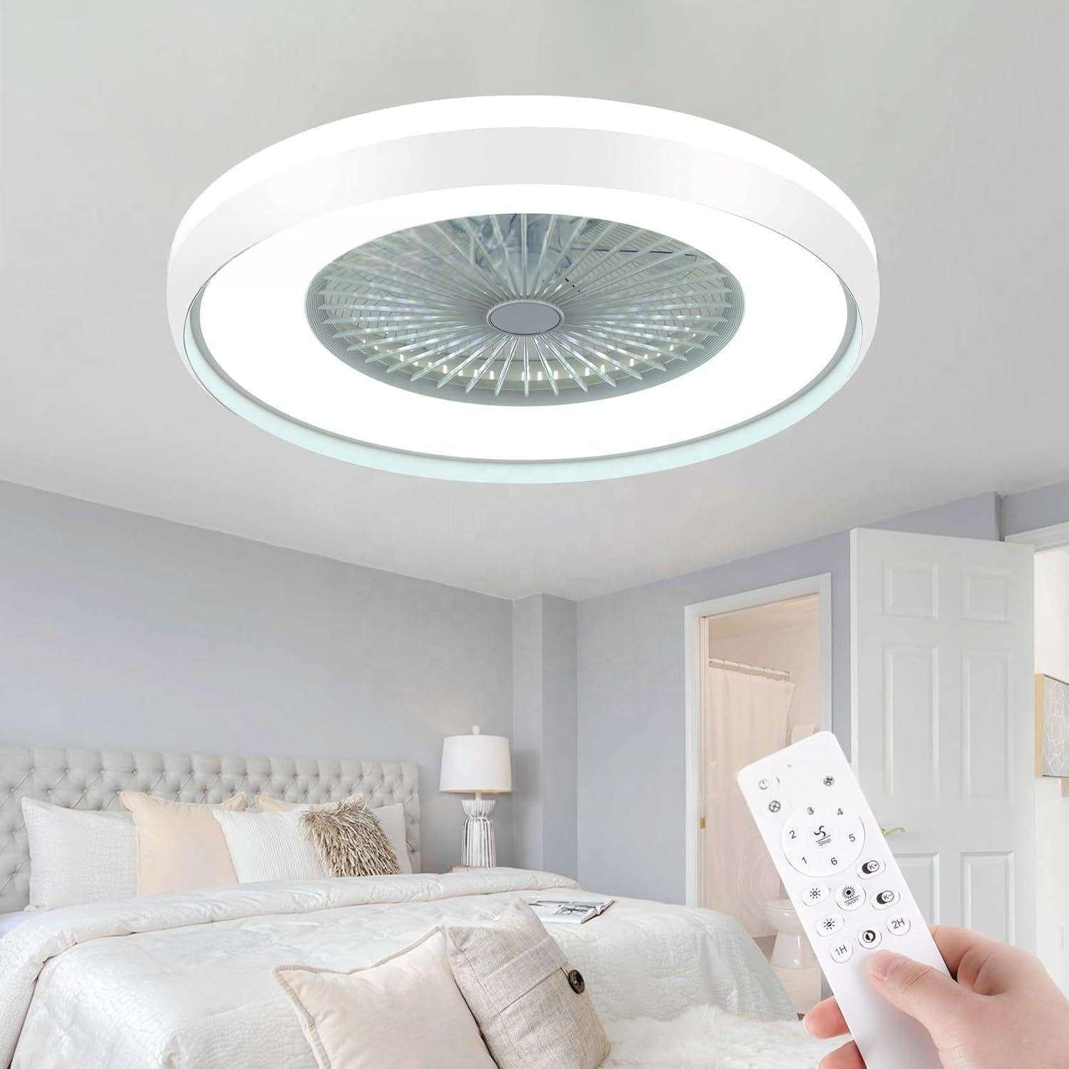 Smarter Deckenventilator mit RGB-Licht