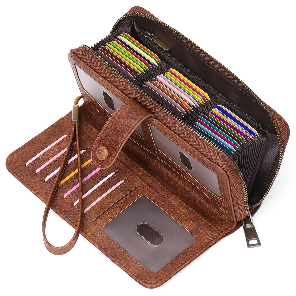 Erweiterbarer Kartenhalter Damen Langwallet – Bild 14 | LuxeStyle