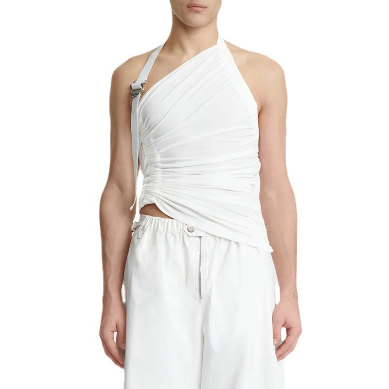 Ohne Träger Off-shoulder Hollow-out Weste