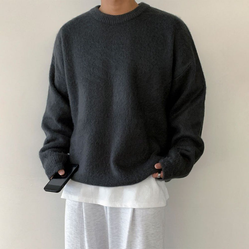 Herren Strickpullover Loose Fit – Verdickt