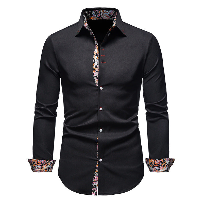 Herren Langarmhemd mit Revers, schmal geschnitten – Bild 2 | LuxeStyle