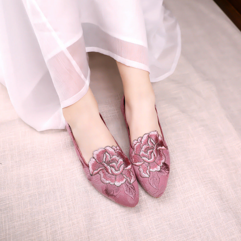 Vintage Flats mit spitzer Zehe