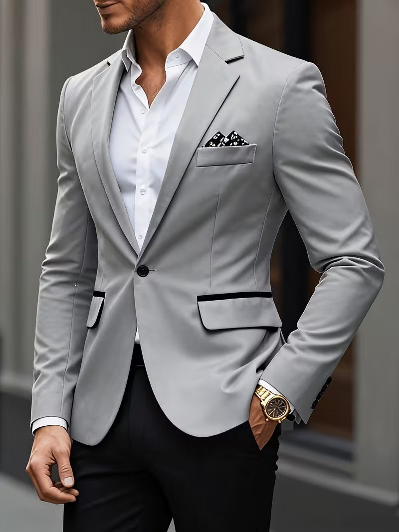 Business-Casual Anzug im Color-Block-Design – Ansicht 7
