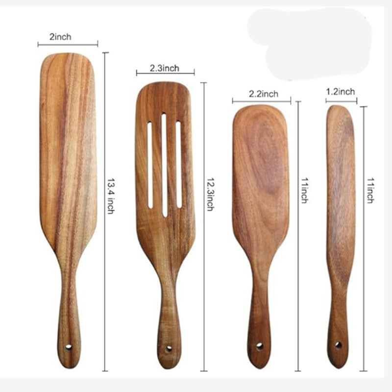 Küchenhelfer-Set Teakholz – Bild 11 | LuxeStyle