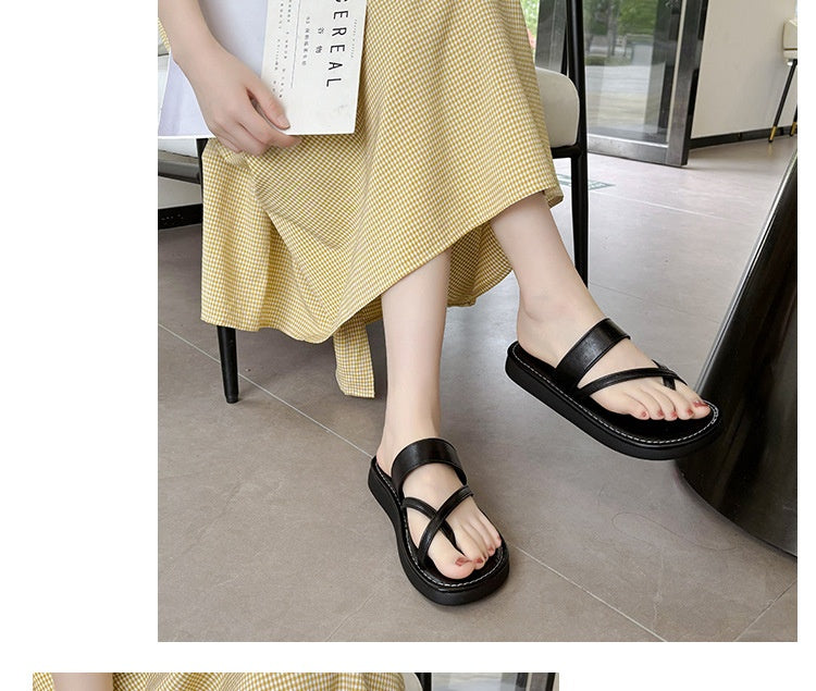 Vintage-Sandalen mit Kreuzriemen | LuxeStyle
