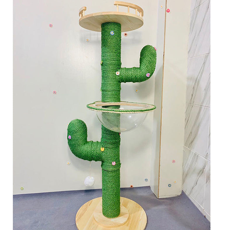 DIY Katzen-Kratzbaum im Kaktus-Design