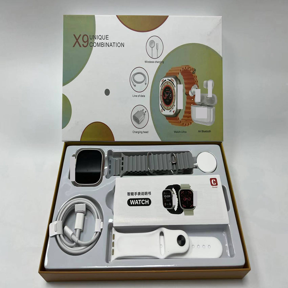 X8X9X10 Smartwatch mit Powerbank & Headset