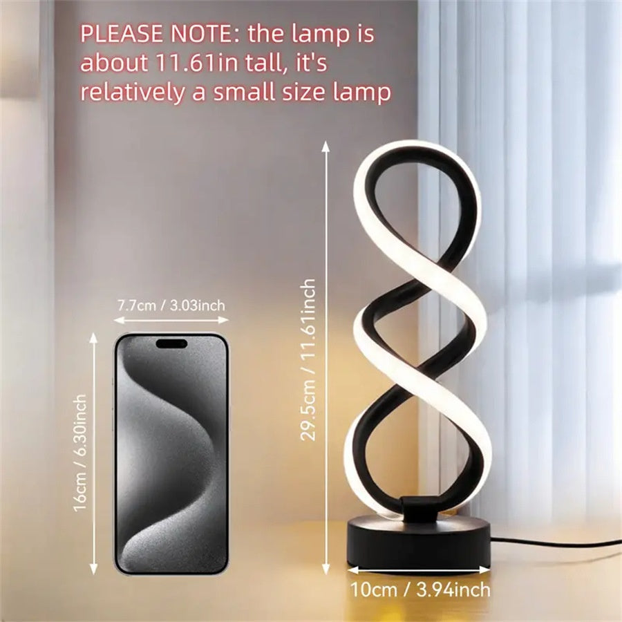 Doppelspirale LED-Nachtlicht | LuxeStyle