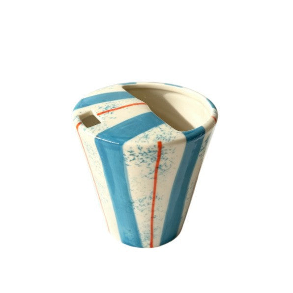 Keramik-Kaffeetasse mit Farbblock-Streifen – Bild 4 | LuxeStyle