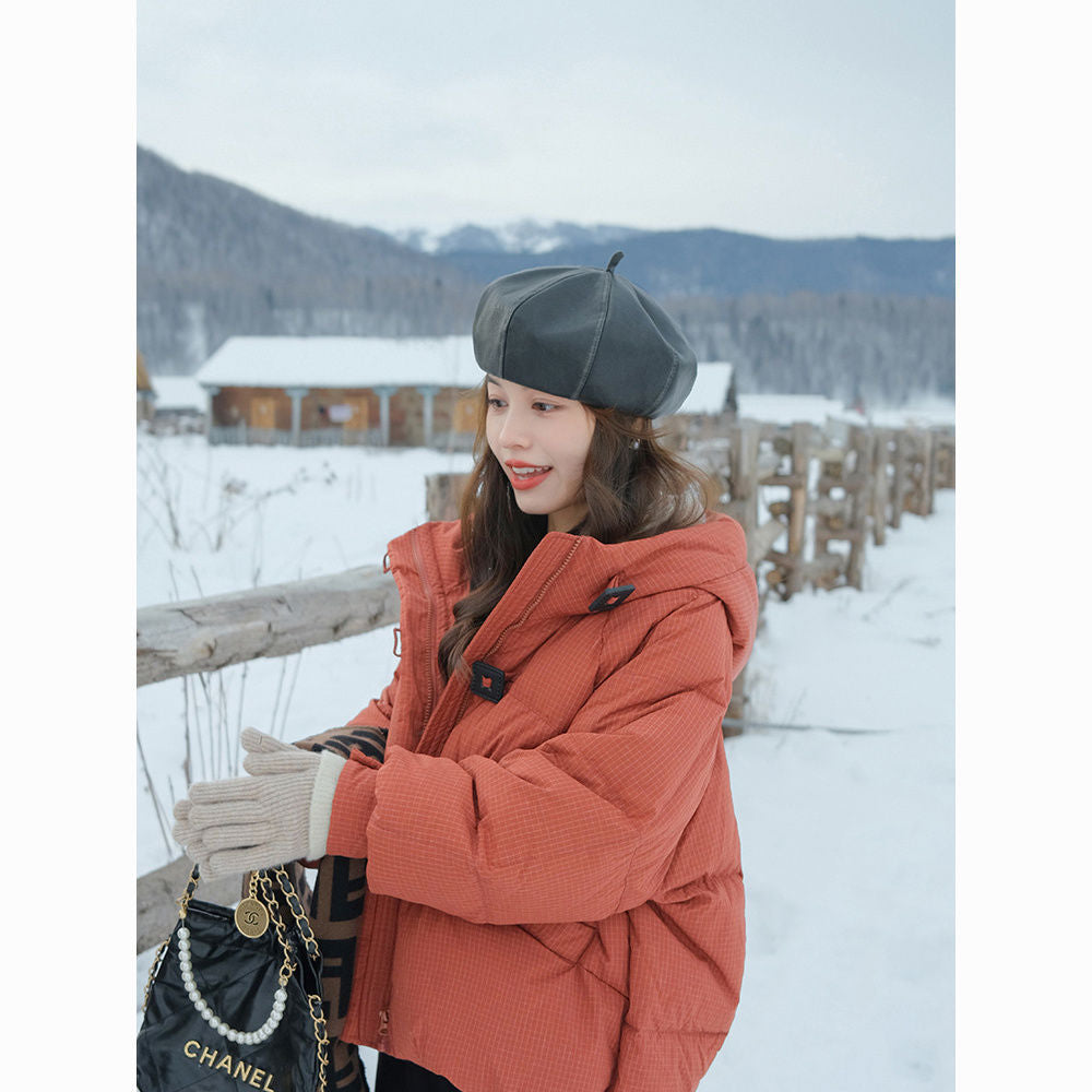 Angora‑Roter, lockerer Kurzmantel – Bild 9 | LuxeStyle