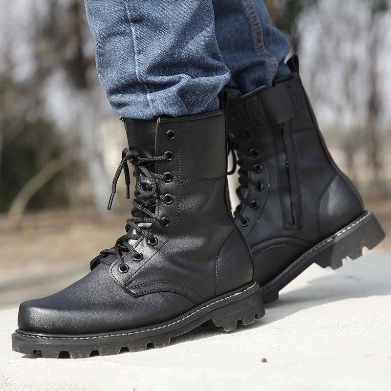 Militär-Sicherheitsstiefel mit Stahlkappe