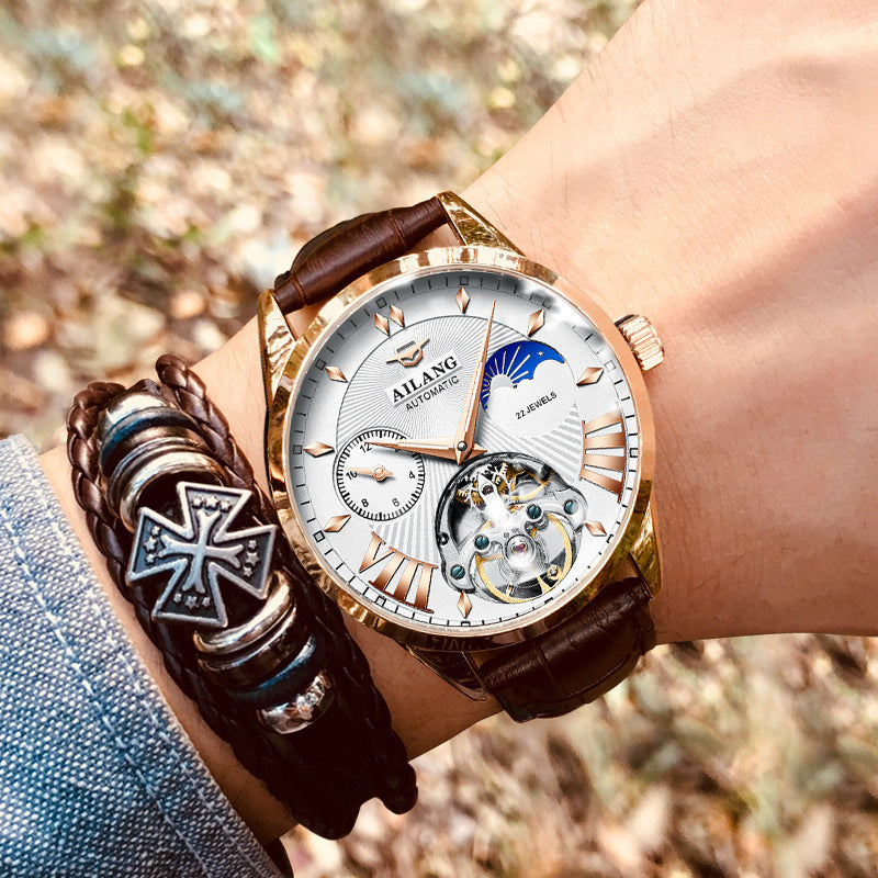 Mechanische Skelett-Herrenuhr mit Automatikwerk – Bild 11 | LuxeStyle