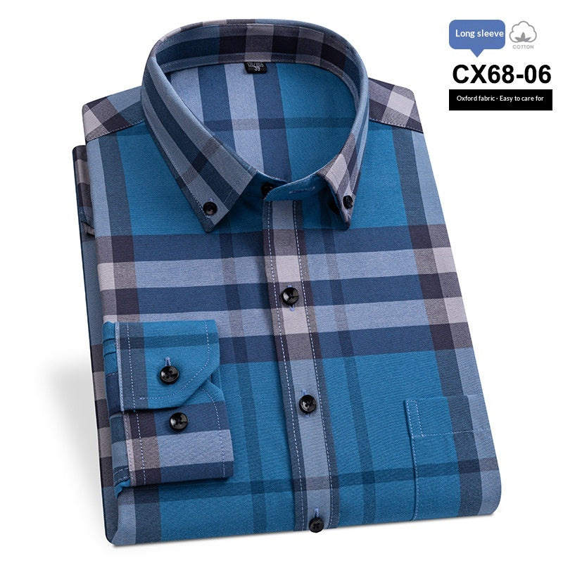 Gestreiftes Slim-fit Oxford Businesshemd für Herren – Bild 10 | LuxeStyle