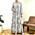 Tiedye-Kleid mit lockerem Sitz