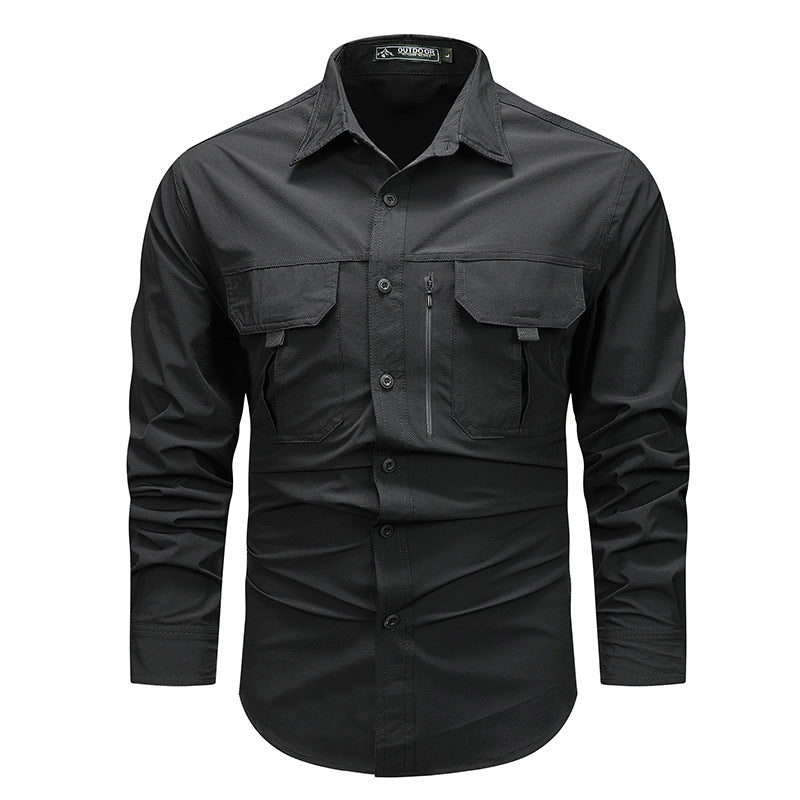 Retro Workwear Hemd für Herren – Bild 7 | LuxeStyle