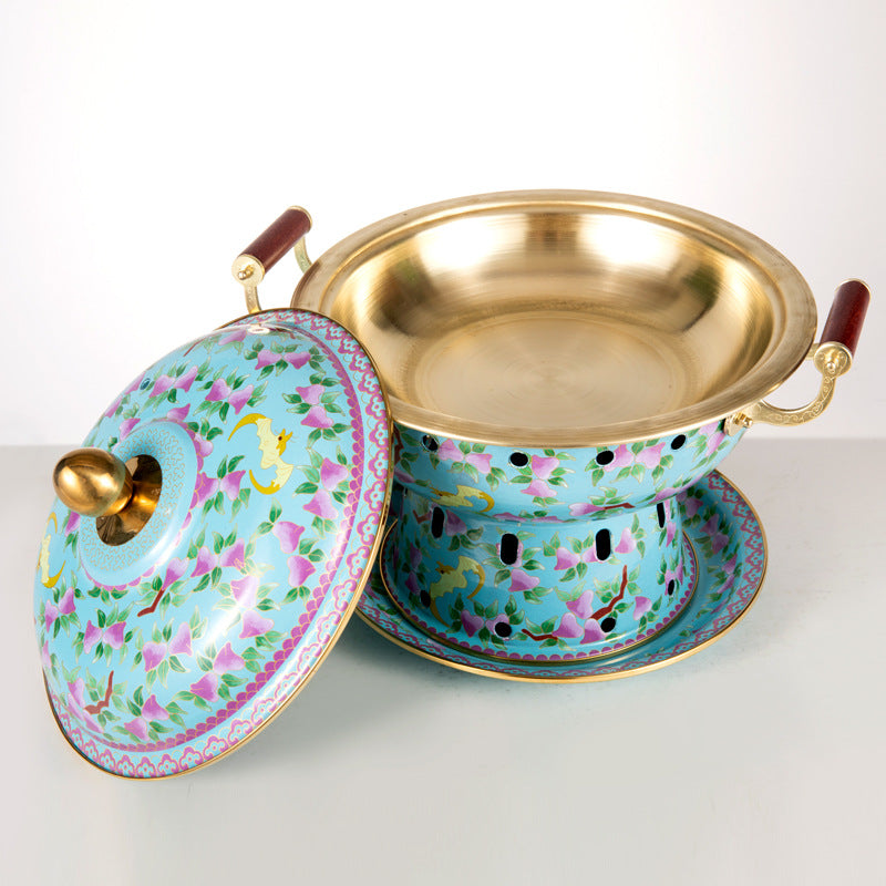 Kupfer Hot Pot Ofen mit Emaille