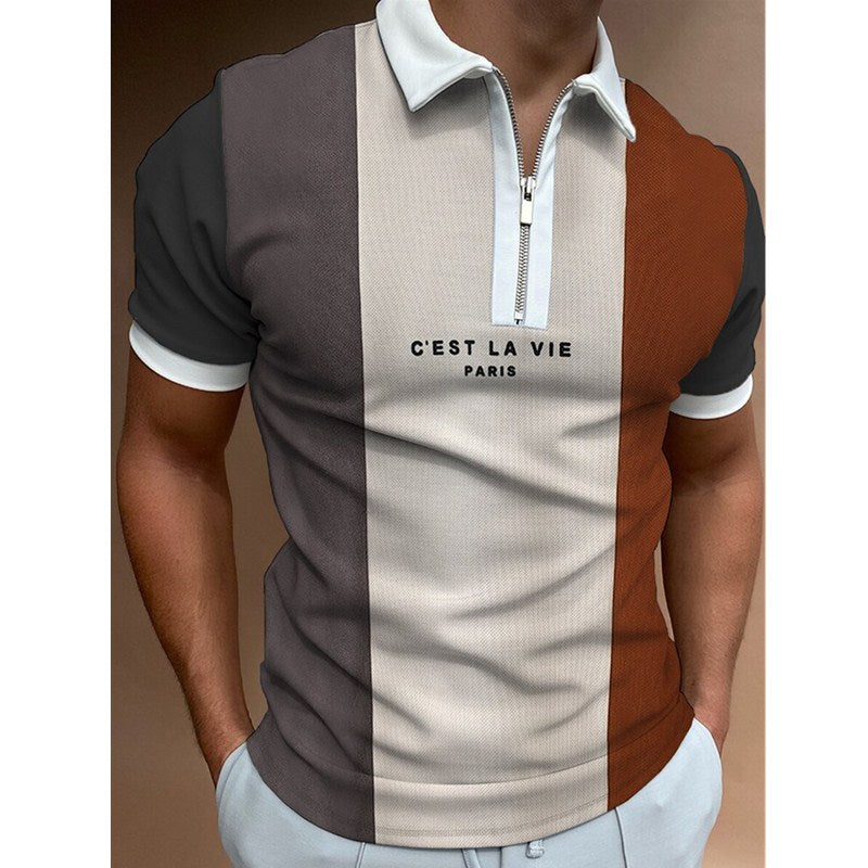 Polo-Shirt gestreift mit Reverskragen