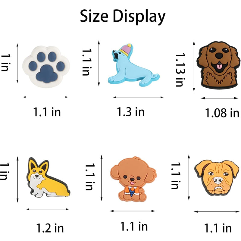 25er-Set Hunde-Schuh-Charms