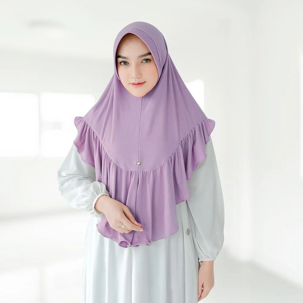 Geraffter Pullover-Schal für Damen