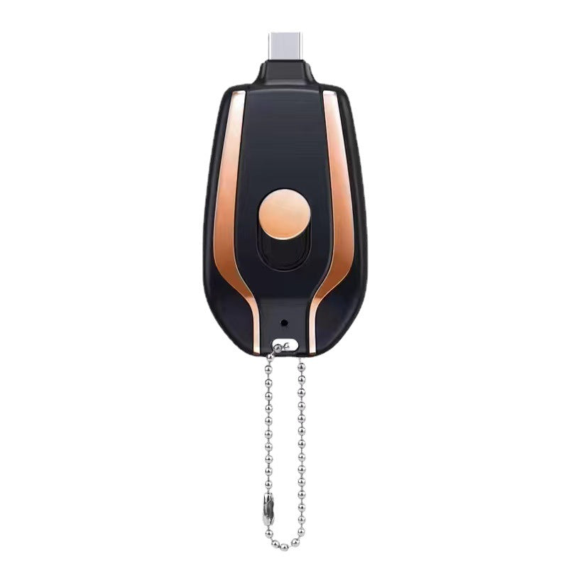 Mini Notfall Powerbank mit Karabiner (USB-C)