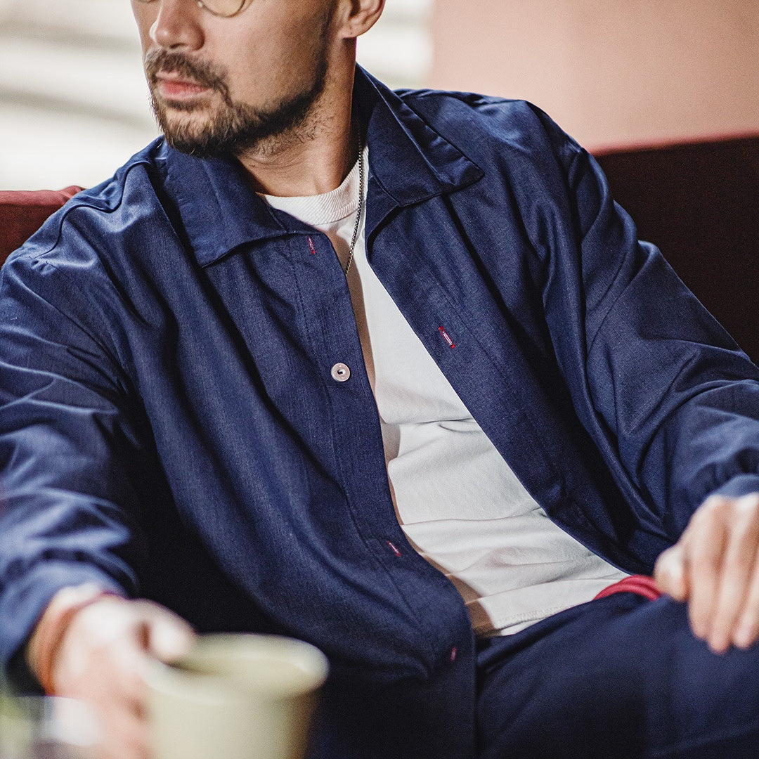 Herren Jeanshemd im American Style – Bild 6 | LuxeStyle