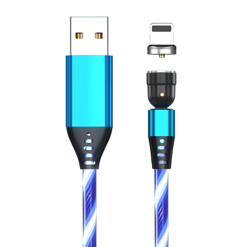 Magnetisches 3-in-1 Ladekabel mit LED-Licht