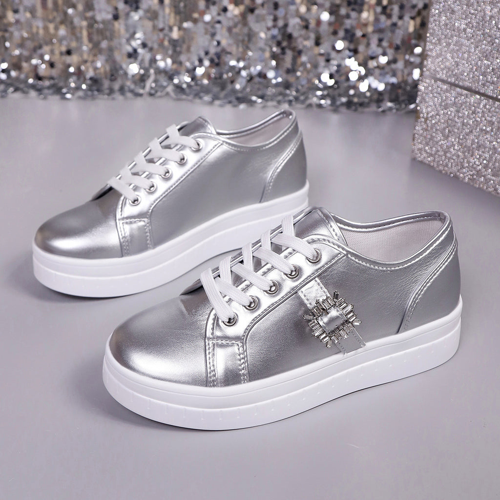 Sportliche Damen-Sneaker aus weichem PU-Leder