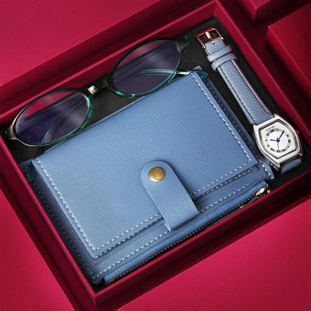 Geschenkset: Uhr, Portemonnaie und Brille – Bild 5 | LuxeStyle