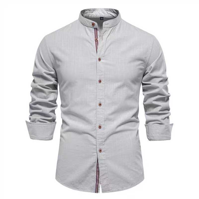 Herren Langarmhemd aus Leinenmischung – Bild 2 | LuxeStyle