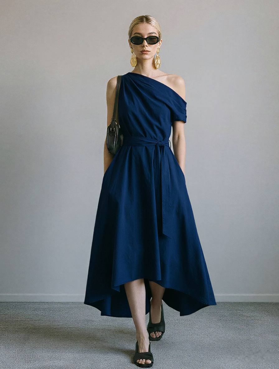 Elegantes Off-Shoulder Kleid mit Schnürung – Bild 8 | LuxeStyle