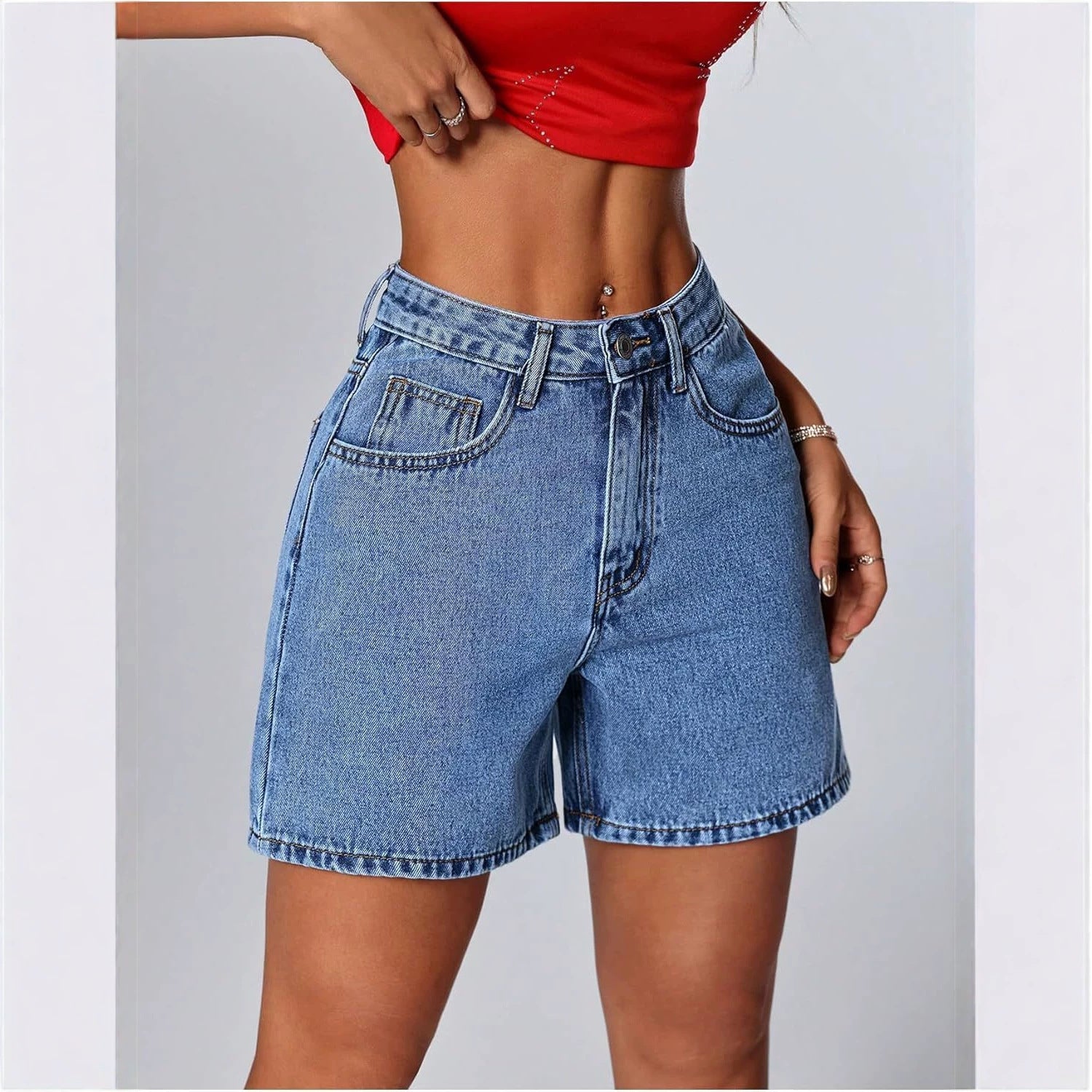 Stylishe Slim-Fit Denim Shorts für Damen