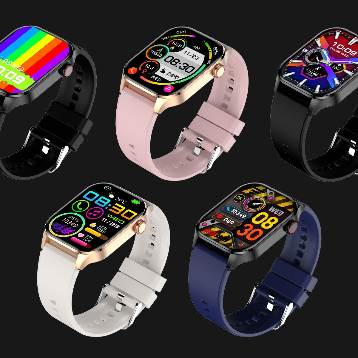 Smartwatch T98 mit Bluetooth-Anruf und Gesundheitsfunktionen