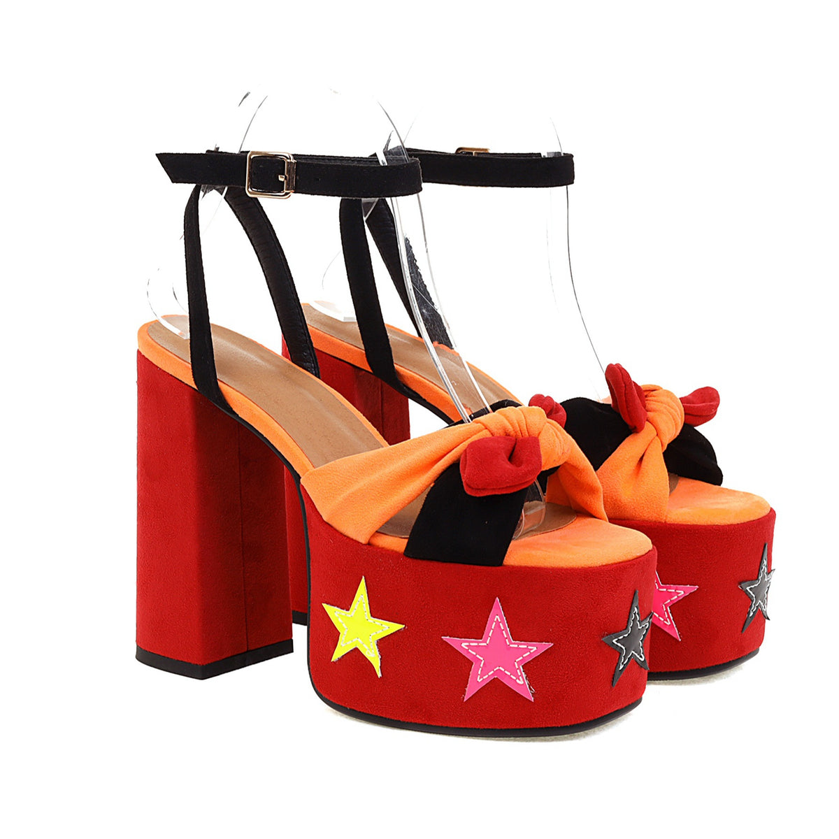Chunky Plateau High Heel Sandalen – Bild 3 | LuxeStyle